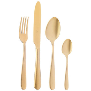 Broggi City Vintage Gold 24-piece cutlery set #variant# | Acquista i prodotti di BROGGI ora su ShopDecor