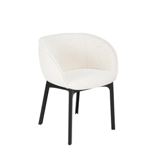 Kartell Charla armchair in Orsetto fabric with black structure - Buy now on ShopDecor - Discover the best products by KARTELL design