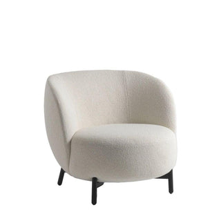 Kartell Lunam armchair in Orsetto fabric with black structure - Buy now on ShopDecor - Discover the best products by KARTELL design