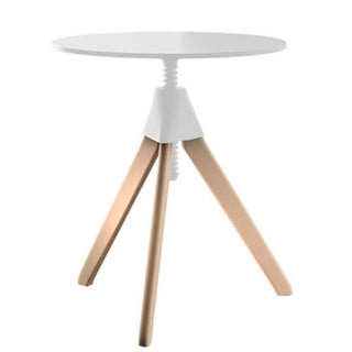 Magis The Wild Bunch Topsy table in beech with colored joint and screw diam. 60 cm. Buy on Shopdecor MAGIS collections