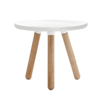 Normann Copenhagen Tablo Small table with plastic top diam. 50 cm. and ash legs - Buy now on ShopDecor - Discover the best products by NORMANN COPENHAGEN design