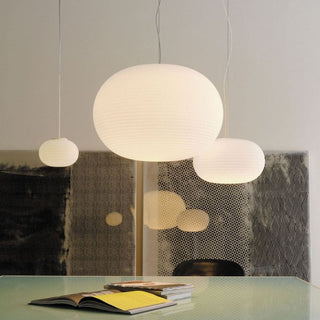 FontanaArte Bianca large white suspension lamp by Matti Klenell Buy on Shopdecor FONTANAARTE collections
