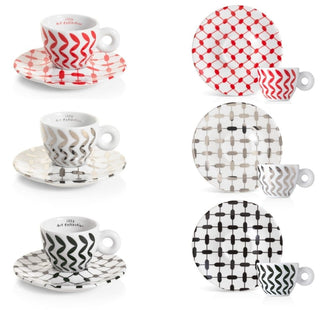 Illy Art Collection Mona Hatoum set 6 espresso coffee cups Buy on Shopdecor ILLY collections