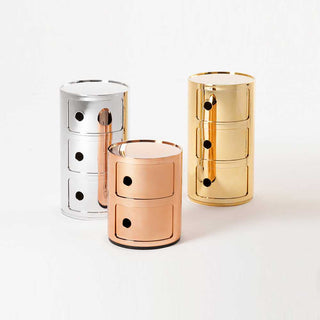 Kartell Componibili metallized container with 2 drawers Buy on Shopdecor KARTELL collections
