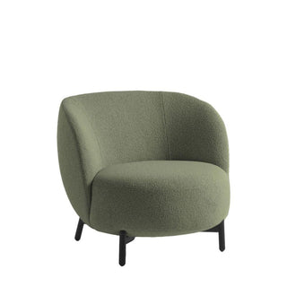Kartell Lunam armchair in Orsetto fabric with black structure Kartell Orsetto 2 Green - Buy now on ShopDecor - Discover the best products by KARTELL design