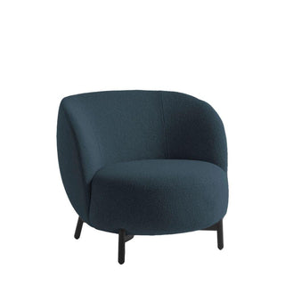 Kartell Lunam armchair in Orsetto fabric with black structure Kartell Orsetto 5 Blue - Buy now on ShopDecor - Discover the best products by KARTELL design