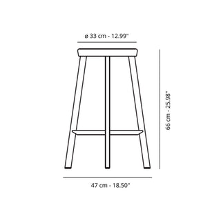 Magis Déjà-vu medium stool h. 66 cm. Buy on Shopdecor MAGIS collections