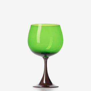 Nason Moretti Burlesque bourgogne red wine chalice blueberry and green Buy on Shopdecor NASON MORETTI collections