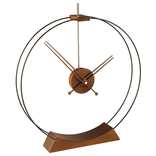 Nomon Aire desk clock black with details in walnut wood Buy on Shopdecor NOMON collections