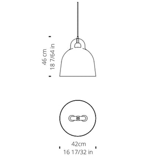 Normann Copenhagen Bell Lamp Medium pendant lamp diam. 42 cm. Buy on Shopdecor NORMANN COPENHAGEN collections