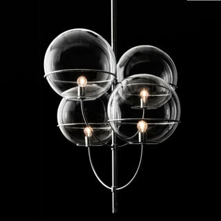 OLuce Lyndon 450 suspension lamp chrome by Vico Magistretti Buy on Shopdecor OLUCE collections