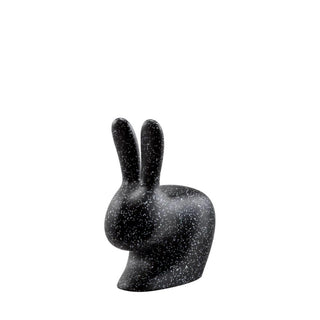 Qeeboo Rabbit Chair Baby Dots in the shape of a rabbit Black - Buy now on ShopDecor - Discover the best products by QEEBOO design