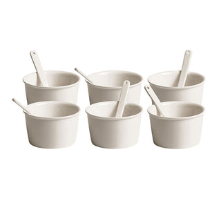 Seletti Estetico Quotidiano set 6 ice cream cups with spoons Buy on Shopdecor SELETTI collections