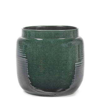 Serax Glazed Shades flower pot M dark green h. 28 cm. Buy on Shopdecor SERAX collections