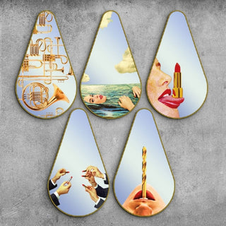Seletti Toiletpaper Mirror Gold Frame Pear Seagirl Buy on Shopdecor TOILETPAPER HOME collections