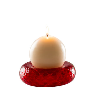Venini Faville 100.71 candle holder red diam. 12 cm. Buy on Shopdecor VENINI collections