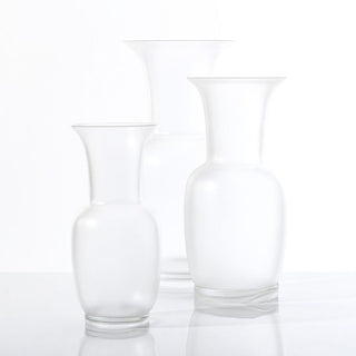 Venini Frozen Opalino 706.24 vase crystal sandblasted h. 42 cm. Buy on Shopdecor VENINI collections